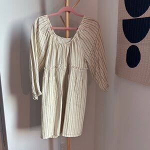 Emerson Fry Ivory and Black Striped Dress